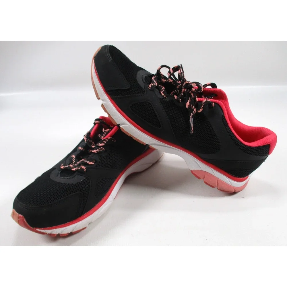 Vionic Tokyo Women's Sneakers 9.5 Black Pink Mesh Orthotic Walking Casual Shoes
